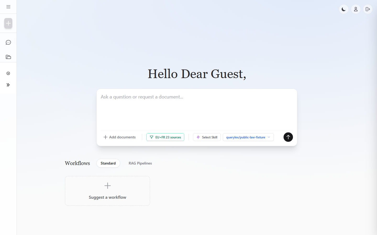 Guest platform question composer rendered from the authoritative platform template.